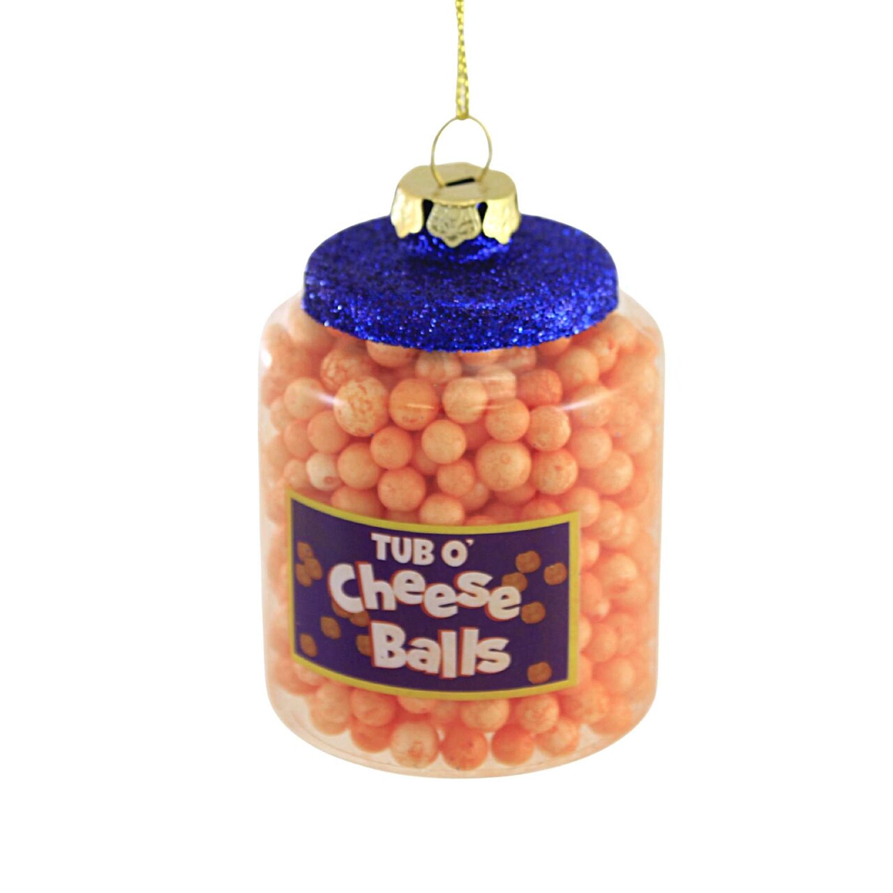 Cody Foster 4.0 Inch Tub O Cheese Balls Christmas Tree Ornament , Christmas Ornament Junk Food